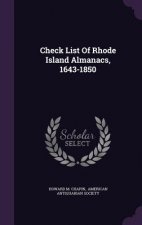 Check List of Rhode Island Almanacs, 1643-1850