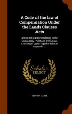 Code of the Law of Compensation Under the Lands Clauses Acts