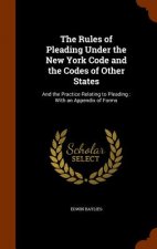 Rules of Pleading Under the New York Code and the Codes of Other States