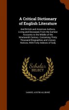 Critical Dictionary of English Literature