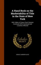 Hand Book on the Marketability of Title in the State of New York
