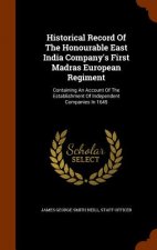 Historical Record Of The Honourable East India Company's First Madras European Regiment