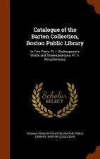 Catalogue of the Barton Collection, Boston Public Library