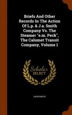 Briefs and Other Records in the Action of L.P. & J.A. Smith Company vs. the Steamer E.M. Peck, the Calumet Transit Company, Volume 1