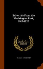 Editorials from the Washington Post, 1917-1920