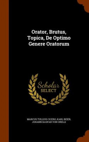 Orator, Brutus, Topica, de Optimo Genere Oratorum