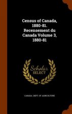 Census of Canada, 1880-81. Recensement Du Canada Volume 3, 1880-81