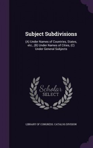 Subject Subdivisions
