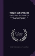 Subject Subdivisions
