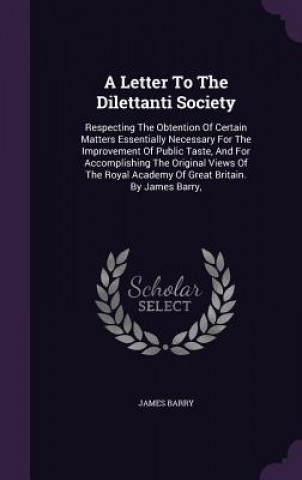 Letter to the Dilettanti Society
