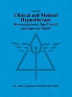 Volume III Clinical and Medical Hypnotherapy