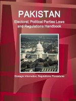 Pakistan Electoral, Political Parties Laws and Regulations Handbook - Strategic Information, Regulations, Procedures