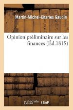 Opinion Preliminaire Sur Les Finances