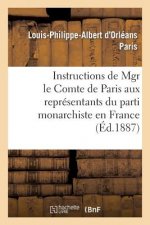 Instructions de Mgr Le Comte de Paris Aux Representants Du Parti Monarchiste En France