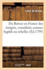 Du Retour En France Des Emigres, Consideres Comme Fugitifs Ou Rebelles