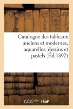 Catalogue Des Tableaux Anciens Et Modernes, Aquarelles, Dessins Et Pastels