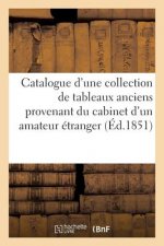 Catalogue d'Une Collection de Tableaux Anciens Provenant Du Cabinet d'Un Amateur Etranger