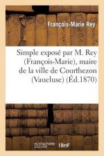 Simple Expose Par M. Rey (Francois-Marie), Maire de la Ville de Courthezon (Vaucluse)