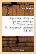 Oppression Et Abus de Pouvoir Exerces Par M. Chaptal, Envers M. Draparnaud, Professeur