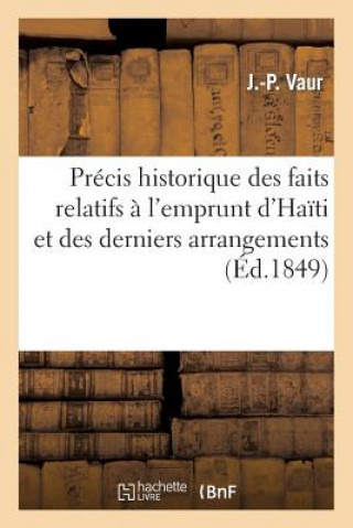 Precis Historique Des Faits Relatifs A l'Emprunt d'Haiti Et Des Derniers Arrangements Financiers