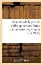 Resumes de Lecons de Philosophie Sous Forme de Tableaux Analytiques: A l'Usage Des Candidats