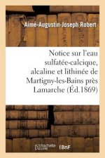 Notice Sur l'Eau Sulfatee-Calcique, Alcaline Et Lithinee de Martigny-Les-Bains Pres LaMarche