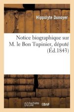 Notice Biographique Sur M. Le Bon Tupinier, Depute