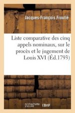 Liste Comparative Des Cinq Appels Nominaux, Sur Le Proces Et Le Jugement de Louis XVI