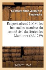Rapport Adresse A MM. Les Honorables Membres Du Comite Civil Du District Des Mathurins