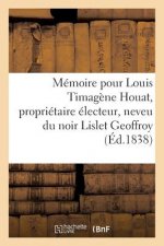 Memoire Pour Louis Timagene Houat, Proprietaire Electeur, Neveu Du Noir Lislet Geoffroy