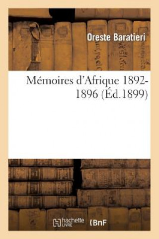 Memoires d'Afrique 1892-1896