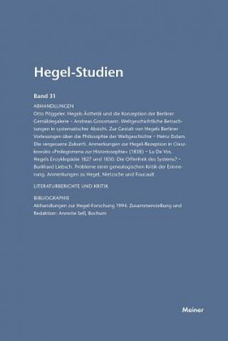 Hegel-Studien / Hegel-Studien Band 31 (1996)