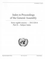 Index to proceedings of the General Assembly