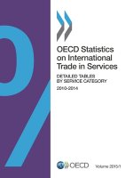 OECD Statistics on International Trade in Services, Volume 2015 Issue 1