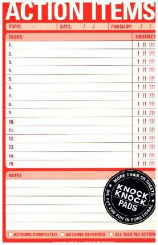 Knock Knock Action Items Pad