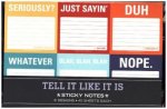 Knock Knock Tell It Like It Is Sticky Note Packet