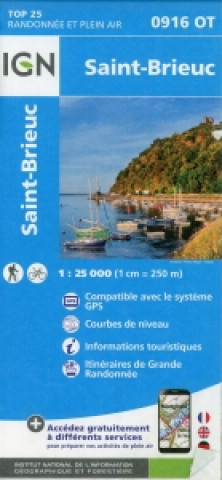 IGN Karte, Carte de randonnée (et plein air) St. Brieuc