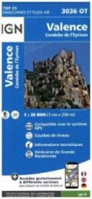 IGN Karte, Carte de randonnée (et plein air) Valence Corniche