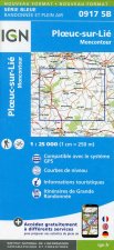 IGN Karte, Serie Bleue Ploeuc-sur-Lie Moncontour