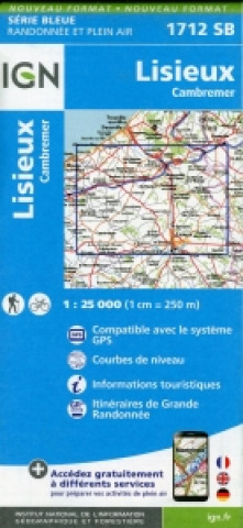 IGN Karte, Serie Bleue Lisieux Cambremer