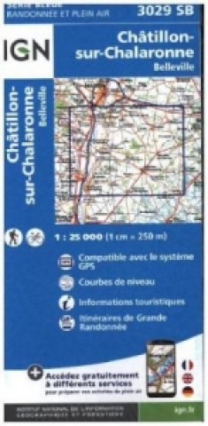 IGN Karte, Serie Bleue Chatillon sur Chalaronne