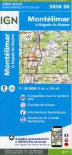 IGN Karte, Serie Bleue Montélimar. la Bégude-de-Mazenc