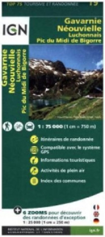 IGN Karte, Tourisme et Randonnée Gavarnie Néouvielle - Luchonnais - Pic du Midi de Bigorre