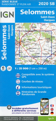 IGN Karte, Serie Bleue Selommes St-Ouen