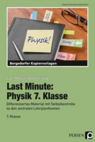 Last Minute: Physik 7. Klasse (Carolin Schmidt,Hardy Seifert)(Brožovaná)
