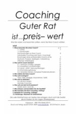 Coaching: Guter Rat ist seinen Preis- wert