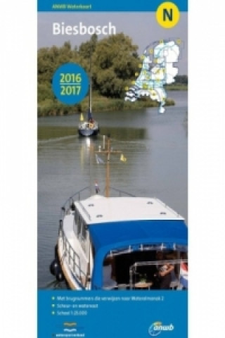 ANWB Waterkaart Wasserkarte N Biesbosch 2016/2017