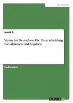 Valenz im Deutschen. Die Unterscheidung von Aktanten und Angaben