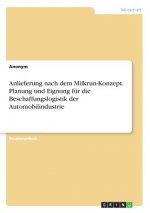 Anlieferung nach dem Milkrun-Konzept. Planung und Eignung fur die Beschaffungslogistik der Automobilindustrie