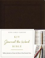 KJV, Journal the Word Bible, Bonded Leather, Brown, Red Letter Edition